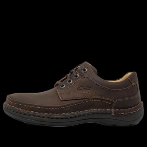 Clarks Nature Three Derby Sneakers 'Ebony Oily'