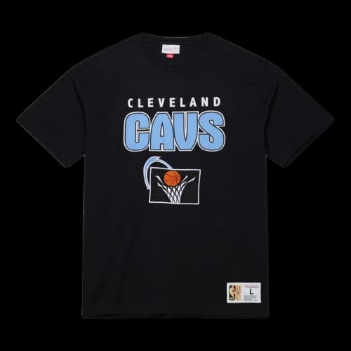 Mitchell & Ness Cleveland Cavaliers Throwback Premium T-Shirt 'Black'