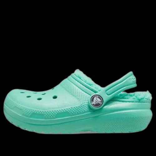 (GS) Crocs Classic Lined Clogs 'Turquoise'