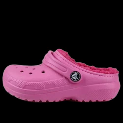 (GS) Crocs Classic Lined Round Toe Clogs 'Pink'