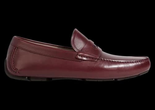 Ferragamo Newton Driving Loafers Red
