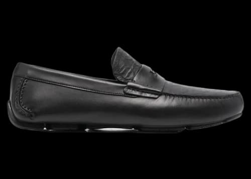 Ferragamo Newton Driving Loafers Black