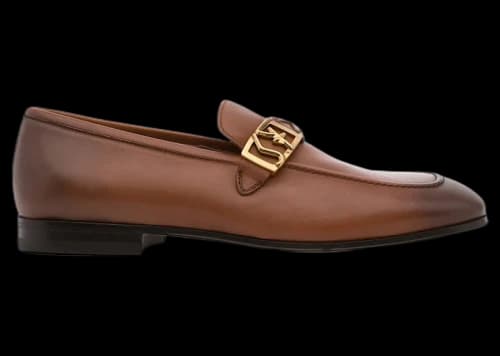 Ferragamo Nairobi Logo Plaque Loafers Brown