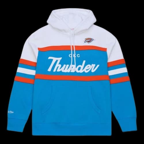 Mitchell & Ness Oklahoma City Thunder Head Coach Hoodie 'Blue'
