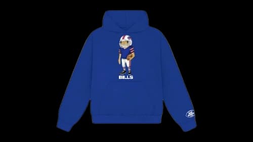 Bad Bunny x Buffalo Bills Concho Hoodie Blue