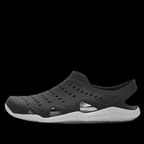Crocs Swiftwater Wave Sandals 'Wave Black Pearl White'