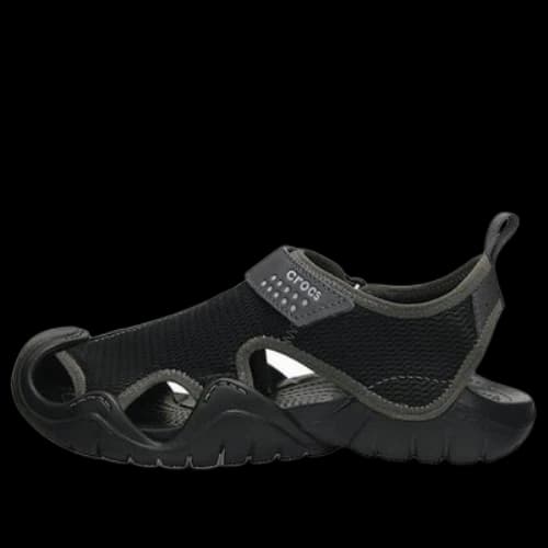 Crocs Swiftwater Sandals 'Black Light Grey'