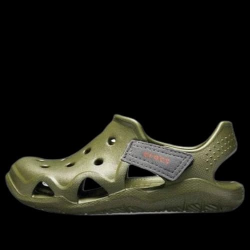 (GS) Crocs Swiftwater Wave Shoes 'Olive Green'
