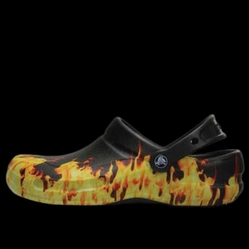 Crocs Bistro Graphic Clogs 'Yellow Black'
