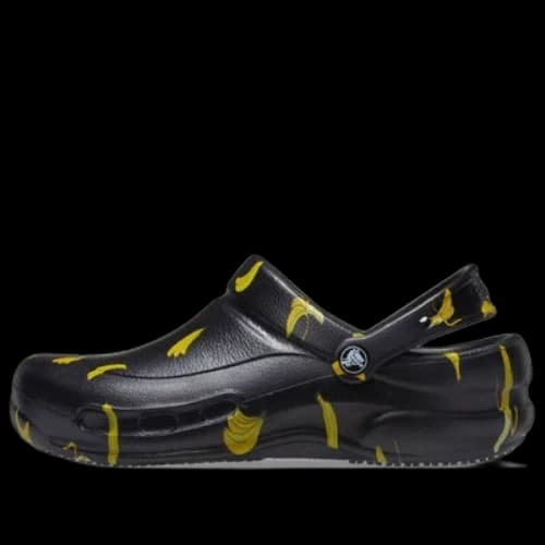Crocs Bistro Graphic Clogs 'Black Yellow'