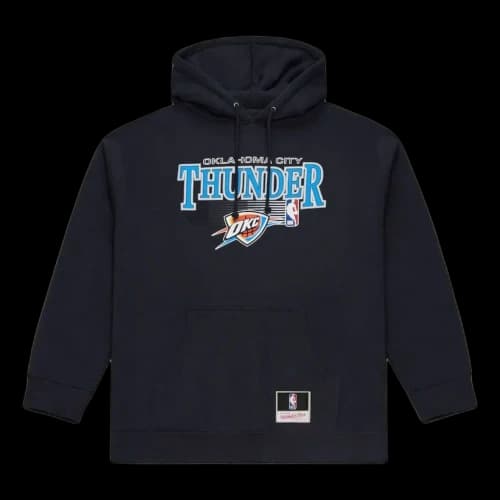 Mitchell & Ness Oklahoma City Thunder Team Stack & Logo Hoodie 'Navy'