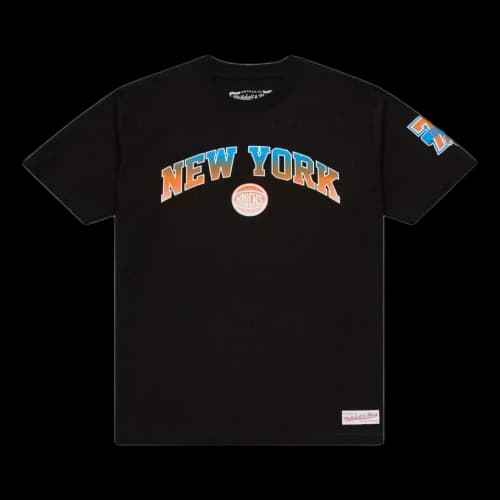 Mitchell & Ness New York Knicks Quiet Blaze Arch T-Shirt 'Black'
