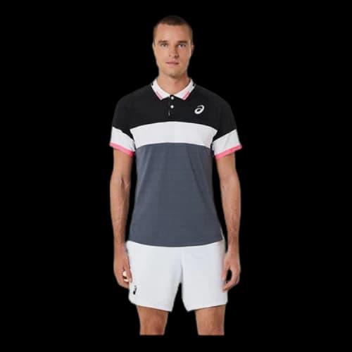 ASICS Match Polo Shirt 'Performance Black Carrier Grey'