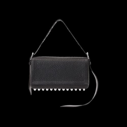 Alexander Wang Ricco Crushed Medium Flap Bag 'Black'