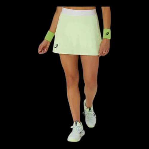 ASICS Logo Tennis Skirt 'Illuminate Yellow' (Women's)