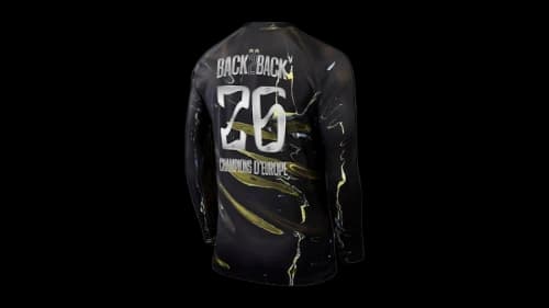 Jordan PSG 2025/26 Night Edition Special Edition Stadium Long-Sleeved Jersey (Champions of Europe 2026 Print) Black