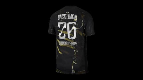 Jordan PSG 2025/26 Night Edition Special Edition Dri-Fit Adv Match Jersey (Champions of Europe 2026 Print) Black