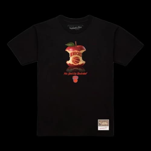 Mitchell & Ness New York Knicks Court Apple T-Shirt 'Black'
