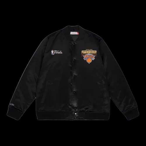 Mitchell & Ness New York Knicks 2026 NBA Finals Champions Satin Full-Snap Jacket 'Black'