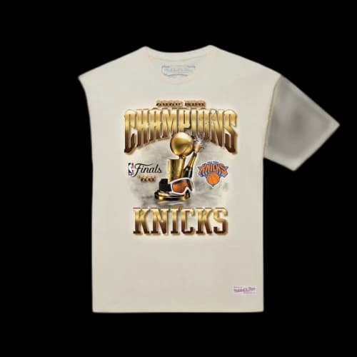 Mitchell & Ness New York Knicks 2026 NBA Finals Champions T-Shirt 'Cream'