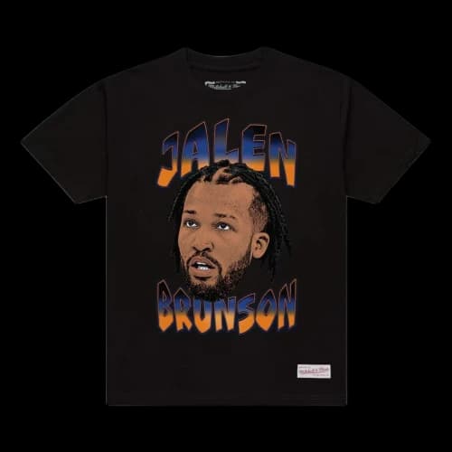 Mitchell & Ness Jalen Brunson New York Knicks Big Face Player T-Shirt 'Black'