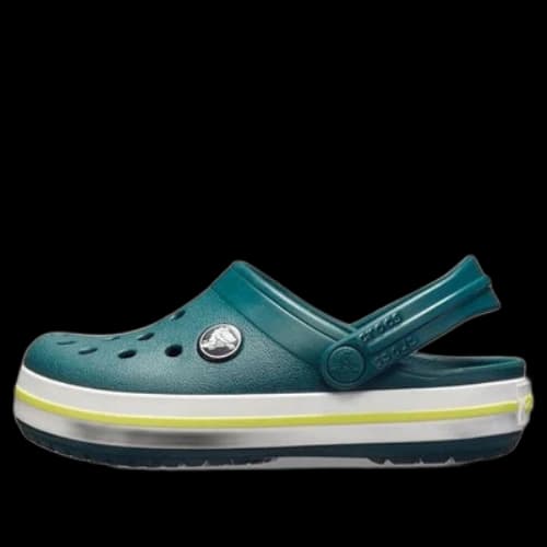 (GS) Crocs Crocband Clogs 'Green White'