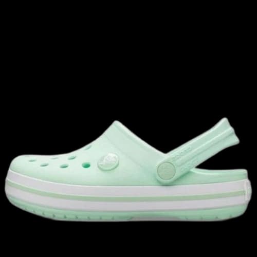 (GS) Crocs Crocband Clogs 'Mint Green White'