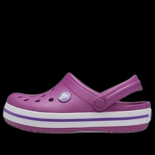 (GS) Crocs Crocband Clogs 'Purple White'