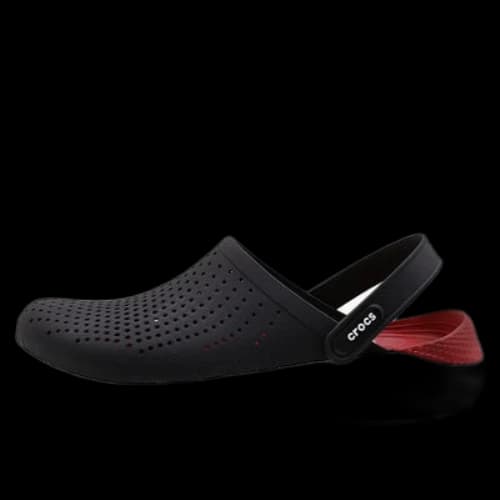 Crocs LiteRide Black Sandals 'Black White'