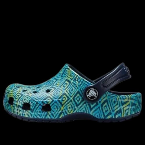(GS) Crocs Classic Graphic Clogs 'Blue Green'