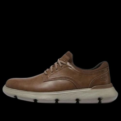 Skechers Leather Casual Shoes 'Brown'