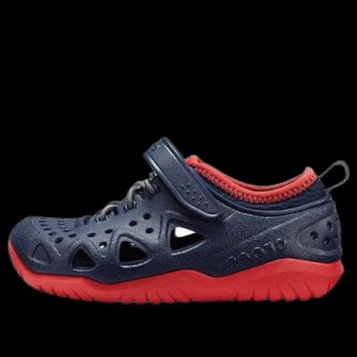 (GS) Crocs Swiftwater Play Shoes 'Navy Red'