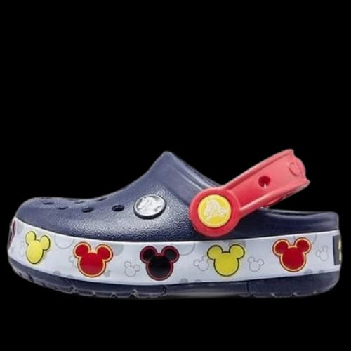 (PS) Crocs Crocband Mickey Fun Lab Lights Clogs 'Navy Red'
