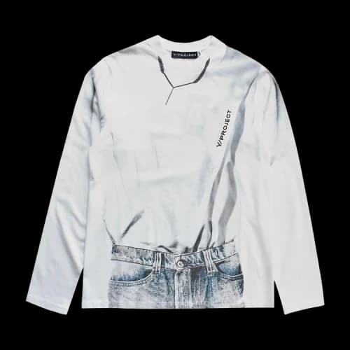 Y/Project Trompe L'Oeil Long-Sleeve T-Shirt 'White'