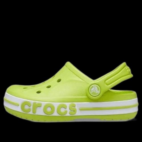 (PS) Crocs Outdoor Flat Heel Beach Sports Green Sandals