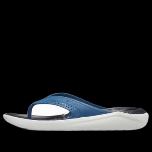 Crocs LiteRide Outdoor Beach Flip-Flops Black Blue