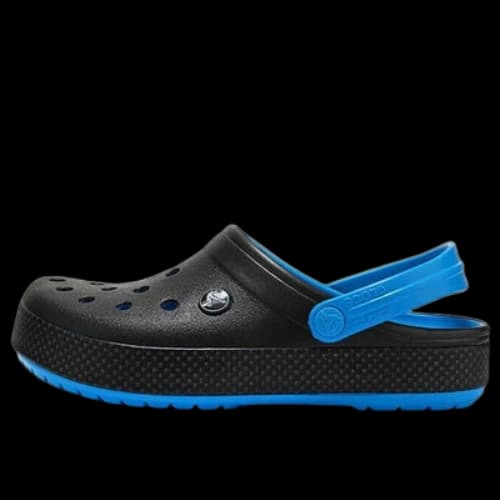 Crocs Wear-Resistant Lightweight Cozy Sports Unisex Black Blue Sandals 'Black Blue'