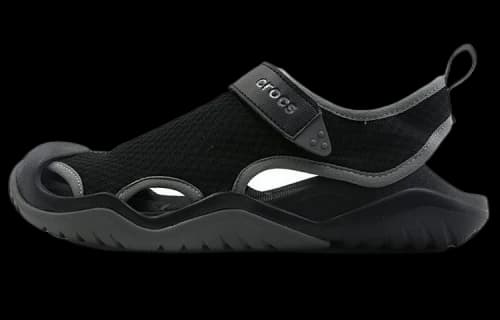 Crocs Swiftwater Sandals 'Black Dark Grey'