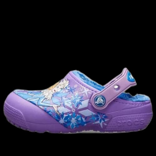 (GS) Crocs Fun Lab Lined Frozen Clogs 'Purple Blue'