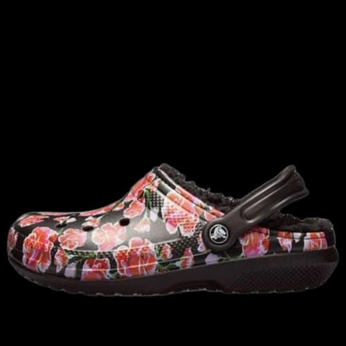 Crocs Classic Stay Warm Cozy Sports Unisex Black Red Sandals 'Black Red'