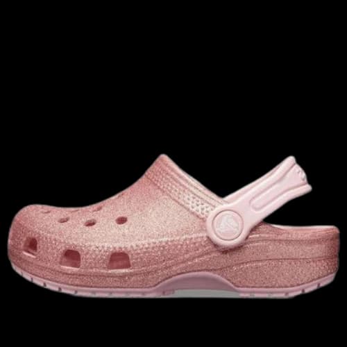 (GS) Crocs Classic Glitter Clogs 'Rose Pink'
