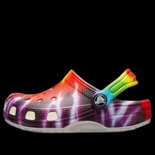 (GS) Crocs Classic Tie Dye Graphic Clogs 'Purple Red'