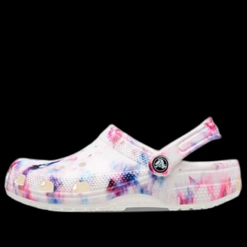 Crocs Classic Tie Dye Graphic Clog 'Garnet & Multi' (Women's)