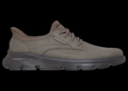 Skechers Slip-ins Relaxed Fit Arch Fit Garza Thaddeus Brown