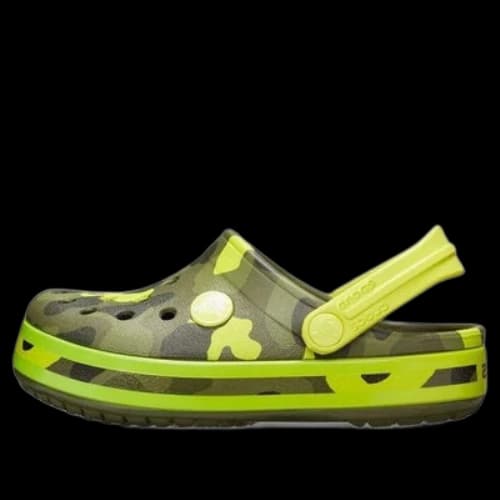 (GS) Crocs Crocband MultiGraphic Clogs 'Army Green'