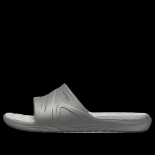 Crocs Reviva Cozy Non-Slip Flat Sports Slippers Unisex Gray