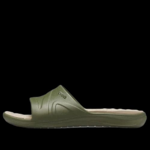 Crocs Reviva Slides 'Olive Green'