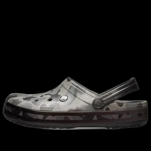 Crocs Classic Clog Beach Sandals Black Camouflage
