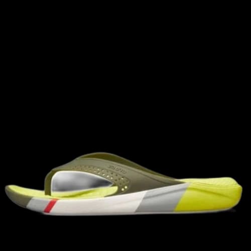 Crocs LiteRide Colorblock Flip Flip-Flops Yellow