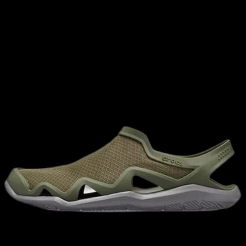 Crocs Swiftwater Mesh Wave Sandals 'Army Green'
